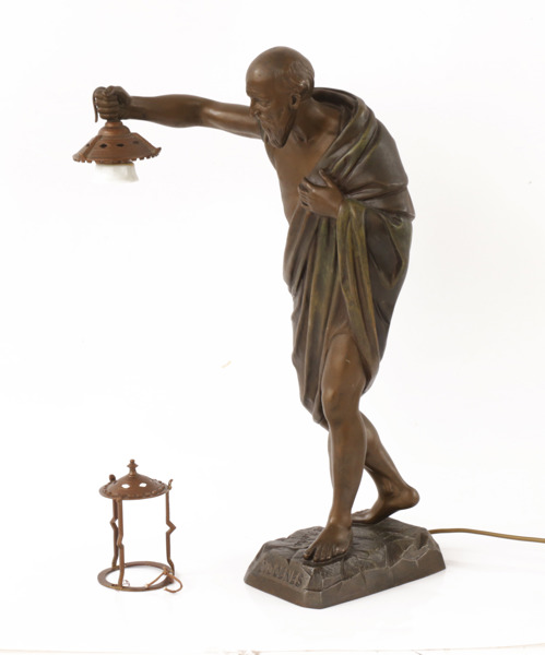 Bordslampa, "Diogenes", efter A.Reichel