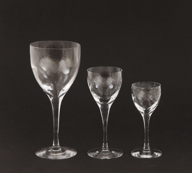 Glasservisdelar, "Chateau", Bertil Vallien för Kosta