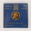 Guldmynt, 1000kr, Sverige, 1992