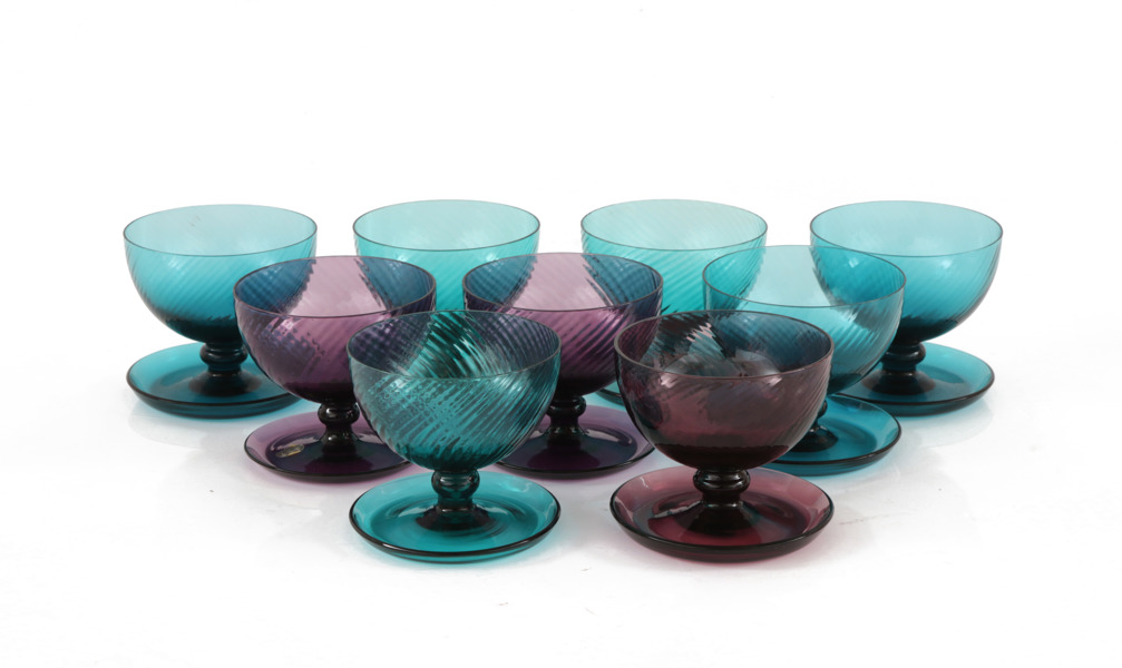 Dessertskålar 10st, "Snoddas", Gullaskruf