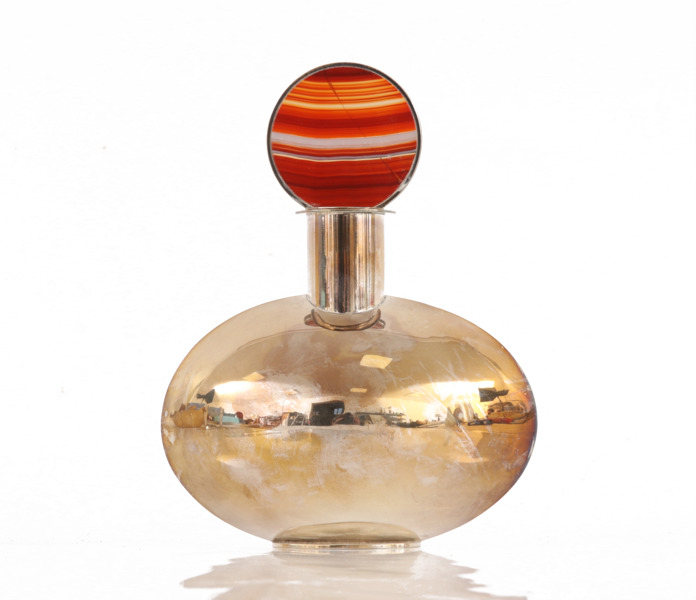 Flaska med propp, sterlingsilver, Inga Lagervall, Lidingö, 1976