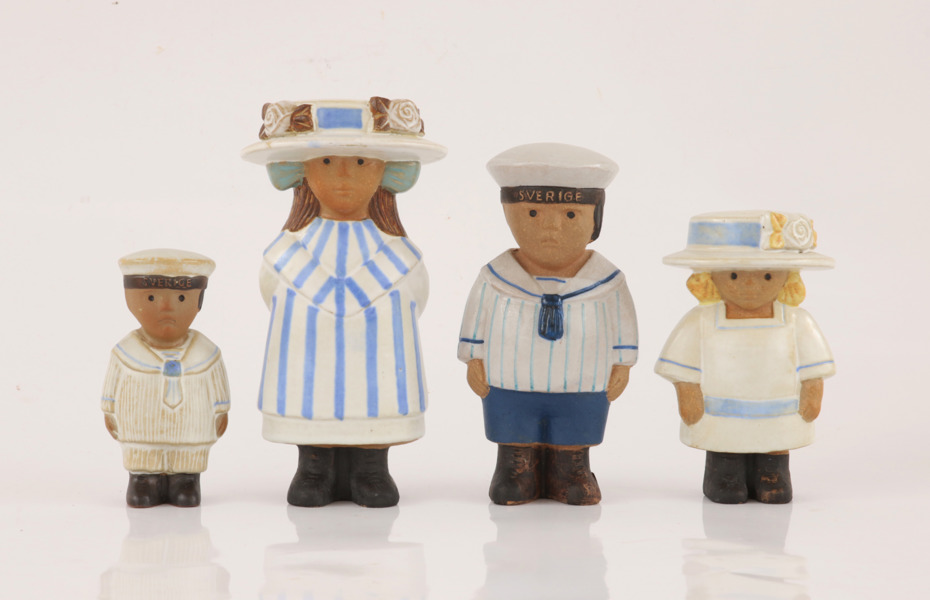 Figuriner 4st, Lisa Larson för Gustavsberg