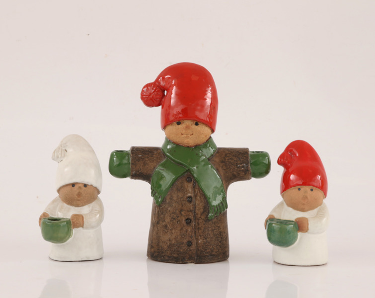 Ljusstakar 3st, Lisa Larson för Gustavsberg