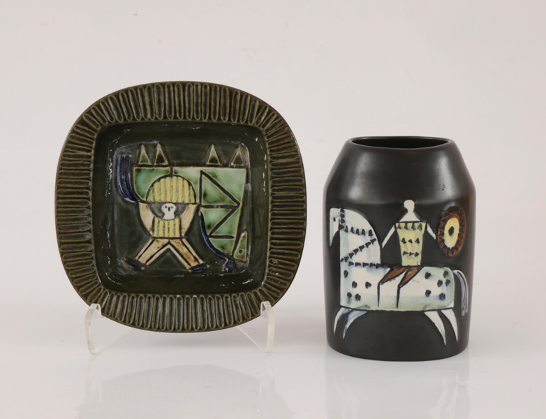 Stengods 2 delar, Lisa Larson för Gustavsberg