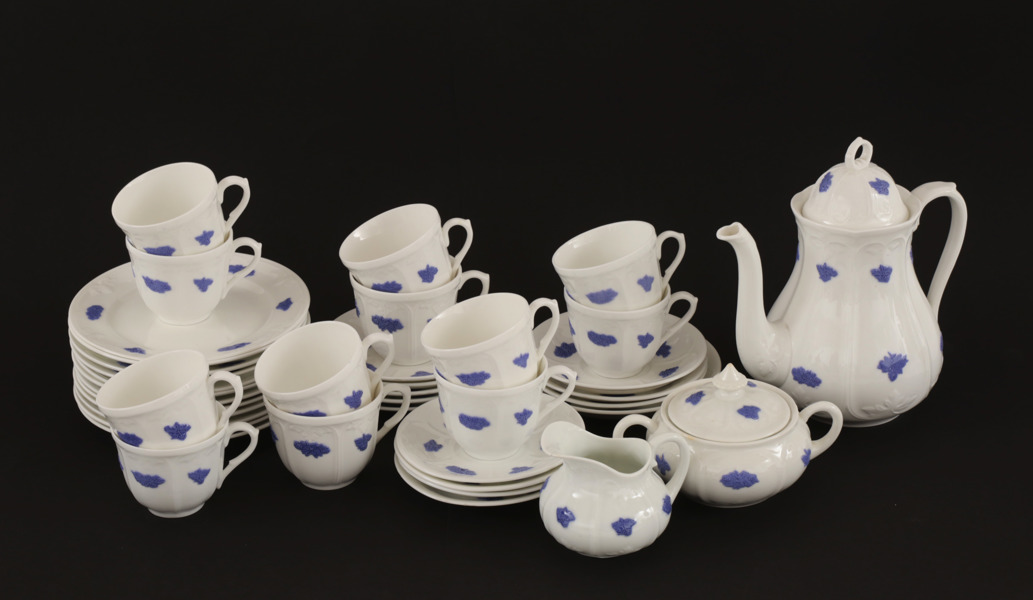 Kaffeservis, "Blå blom", Gustavsberg