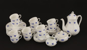 Kaffeservis, "Blå blom", Gustavsberg