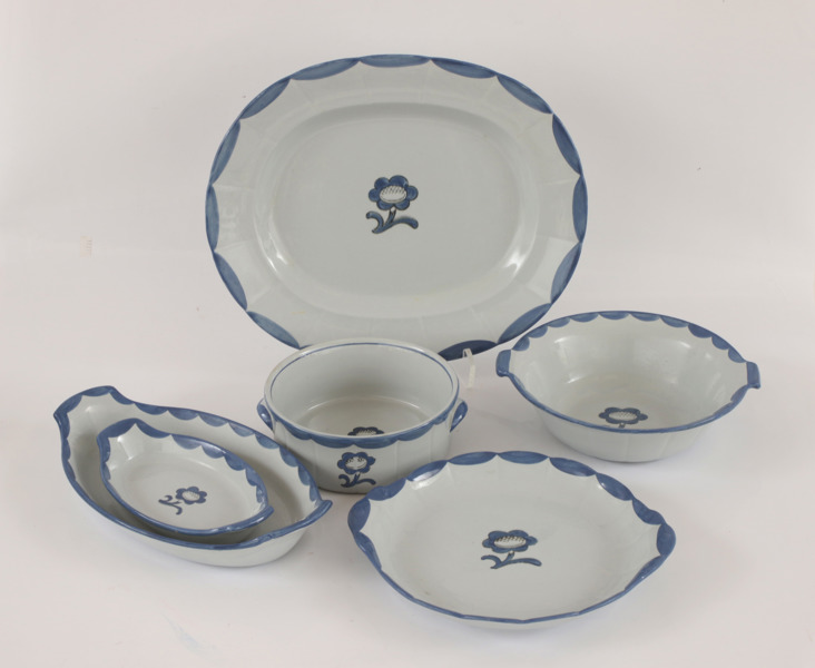 Servisdelar 6st, "Pyro", Wilhelm Kåge för Gustavsberg