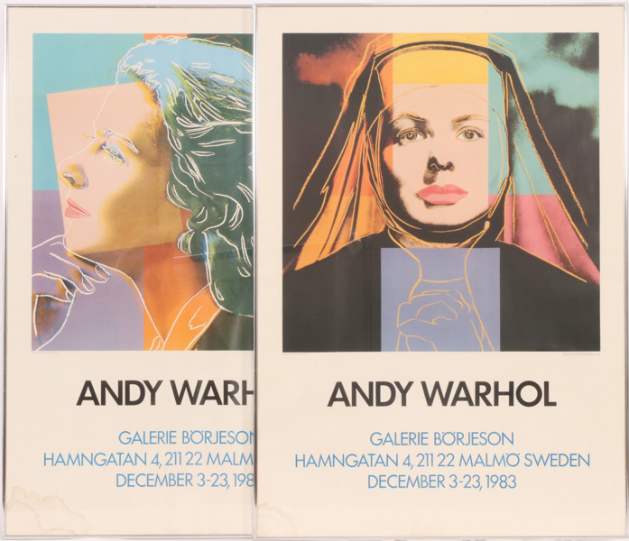 Utställningsaffischer 2st, Andy Warhol