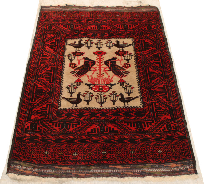 Handknuten matta, orientalisk