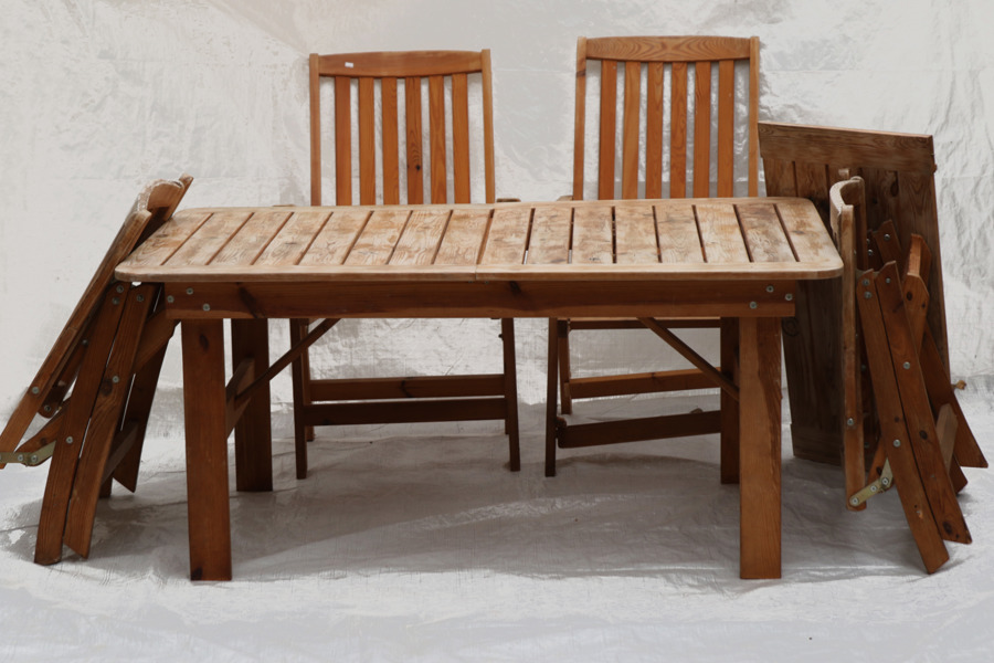 Trädgårdsmöblemang 5 delar, 1900-talets andra hälft