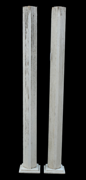 Dekorationspelare ett par, 18/1900-tal