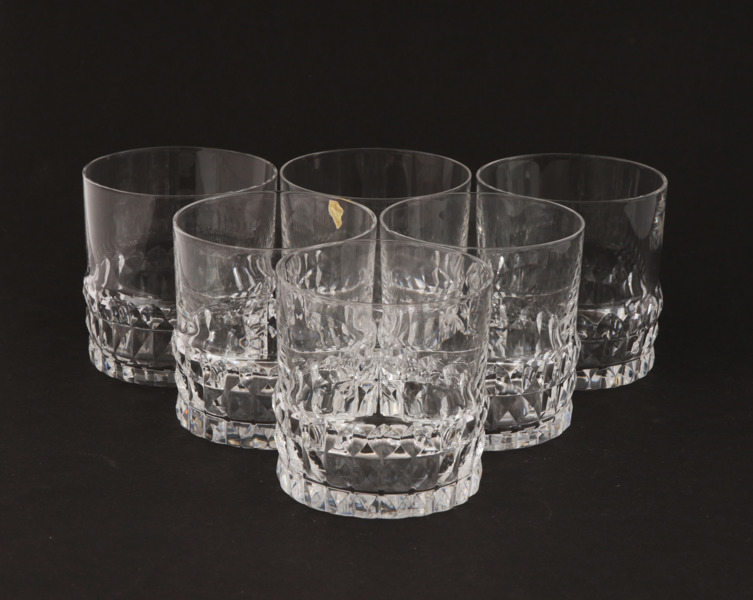 Whiskeyglas 6st, "Silvia", Ingeborg Lundin för Orrefors