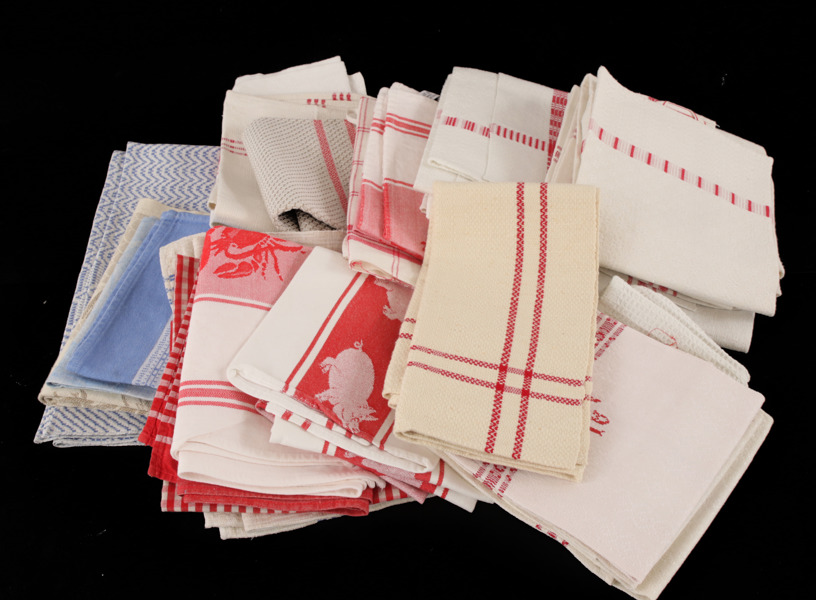 Parti handdukar, mestadels linne