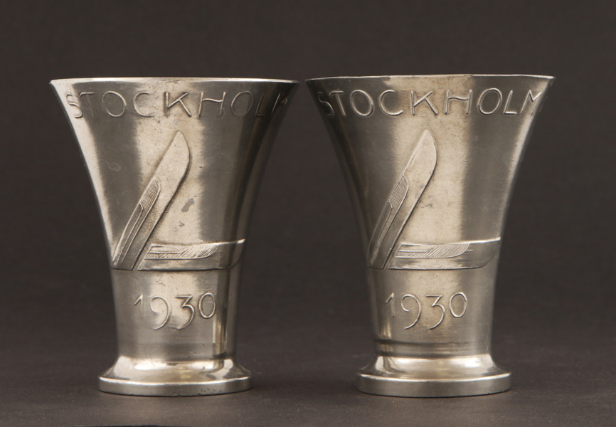 Bägare ett par, Sigurd Lewerentz för Norrahammars Tenn, 1930
