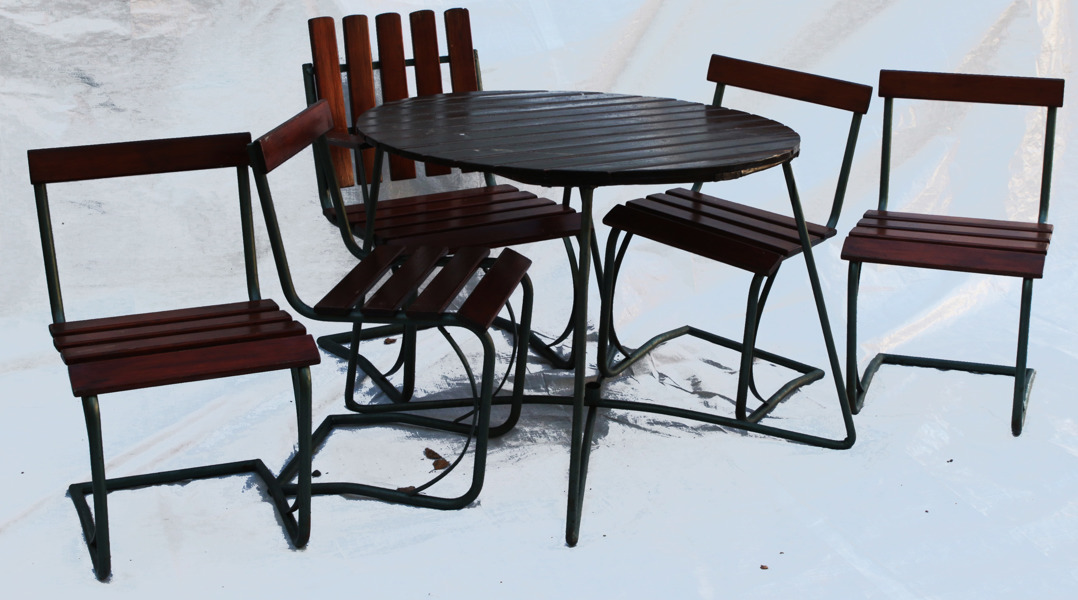 Trädgårdsmöbel 6 delar, Jerno Industrier, Trehörningsjö 1900-talets andra hälft