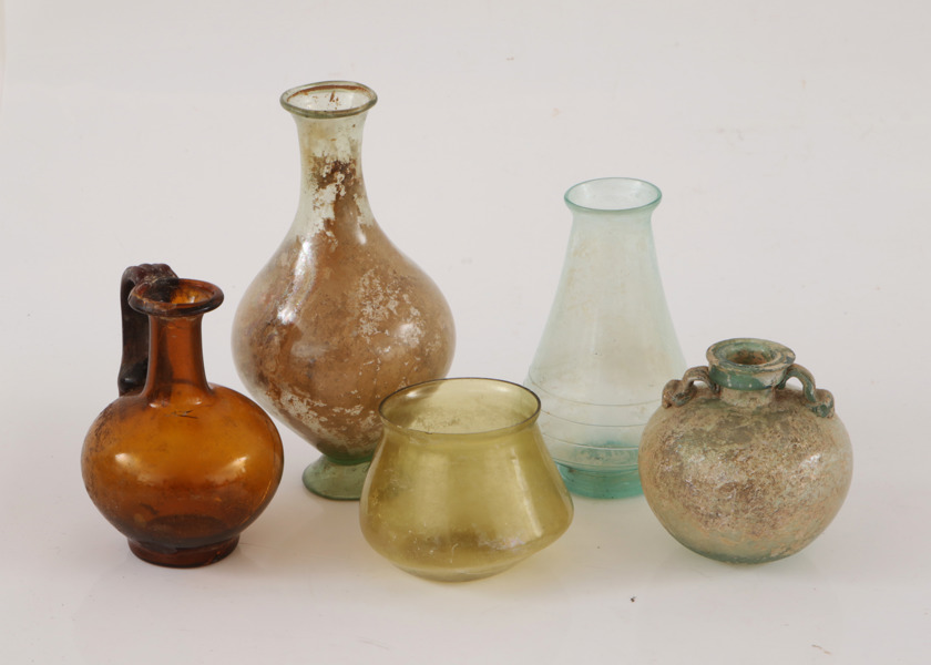 Glas 5 delar, kopior efter antika förlagor