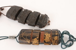 Inro 2st samt netsuke, Japan, 18/1900-tal