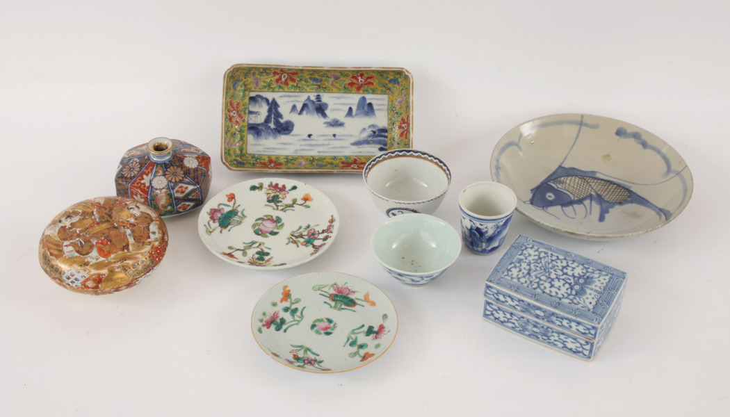 Orientaliskt porslin 10 delar