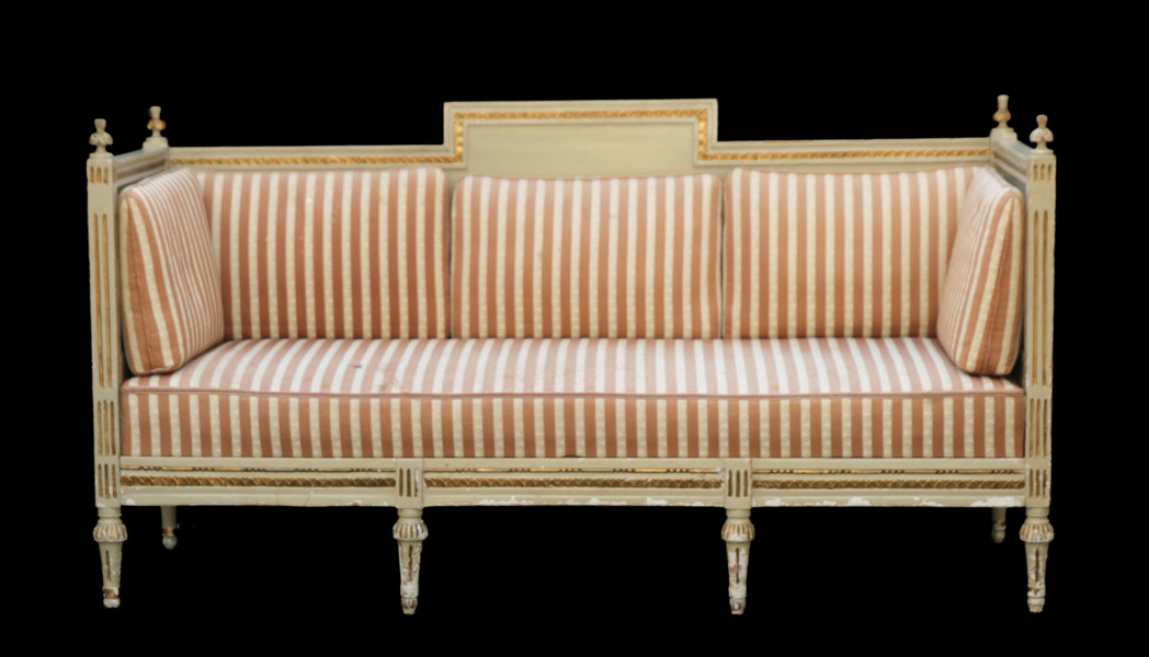 Soffa, sengustaviansk, omkring år 1800