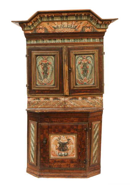 Skänkskåp, allmoge, Dalarna, daterat 1781