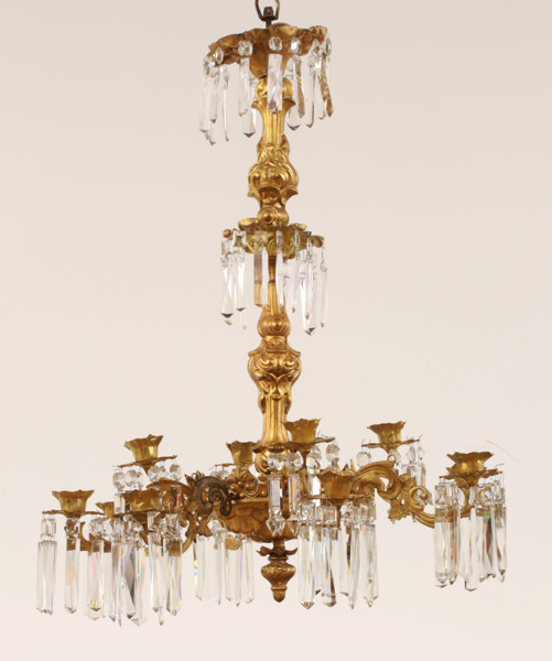 Ljuskrona, oskariansk, 1800-talets slut