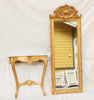 Spegel med konsolbord, rokokostil, 1900-tal