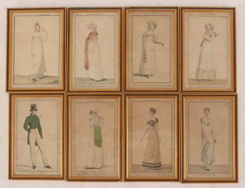 Modeplanscher 8st, 1800-tal