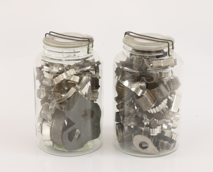 Parti kakformar, mestadels tidigt 1900-tal