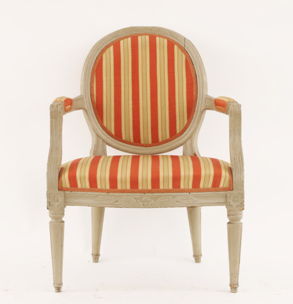 Karmstol, gustaviansk, 1700-talets slut