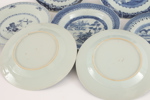 Tallrikar 7st, Kina, 17/1800-tal