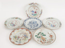 Tallrikar 6st, Kina, 1700-tal