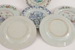 Tallrikar 6st, Kina, 1700-tal