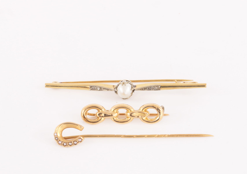 Smycken 3 delar, 18k