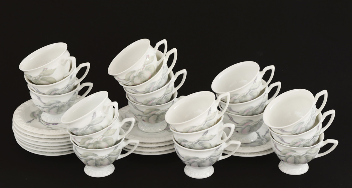 Moccakoppar med fat 19st, "Maria", Rosenthal