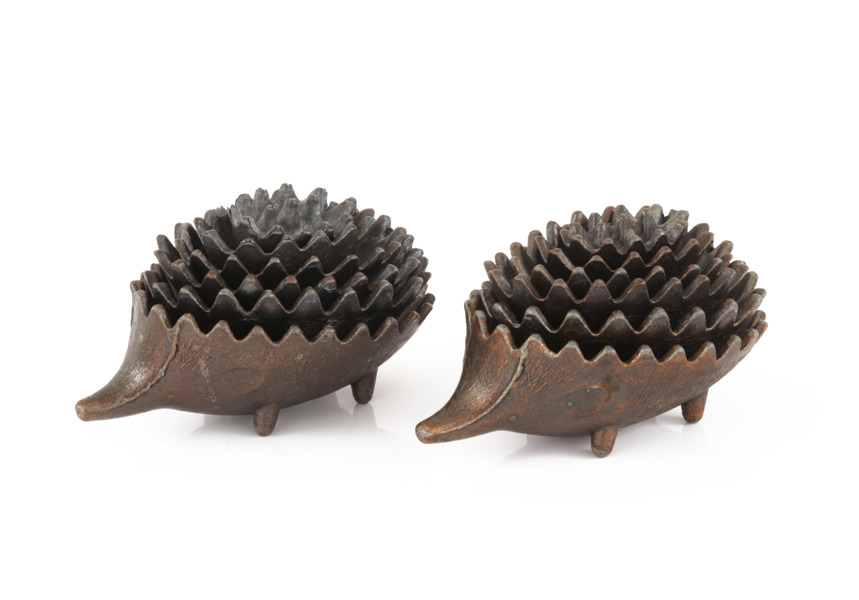 Skålar i fem delar 2st, 1900-talets andra hälft