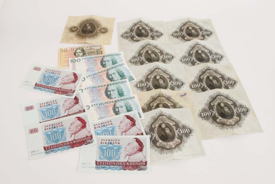 Svenska sedlar 20st