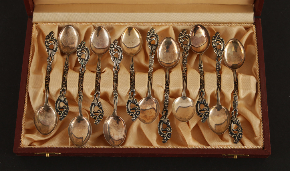 Kaffeskedar 12st, silver