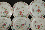 Tallrikar 6st, Kina, Qianlong, 1700-tal