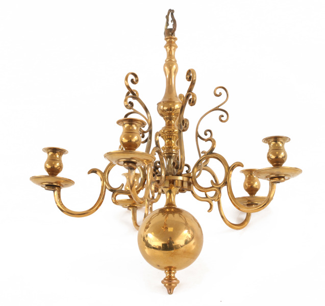 Ljuskrona, barockstil, Skultuna, no.205