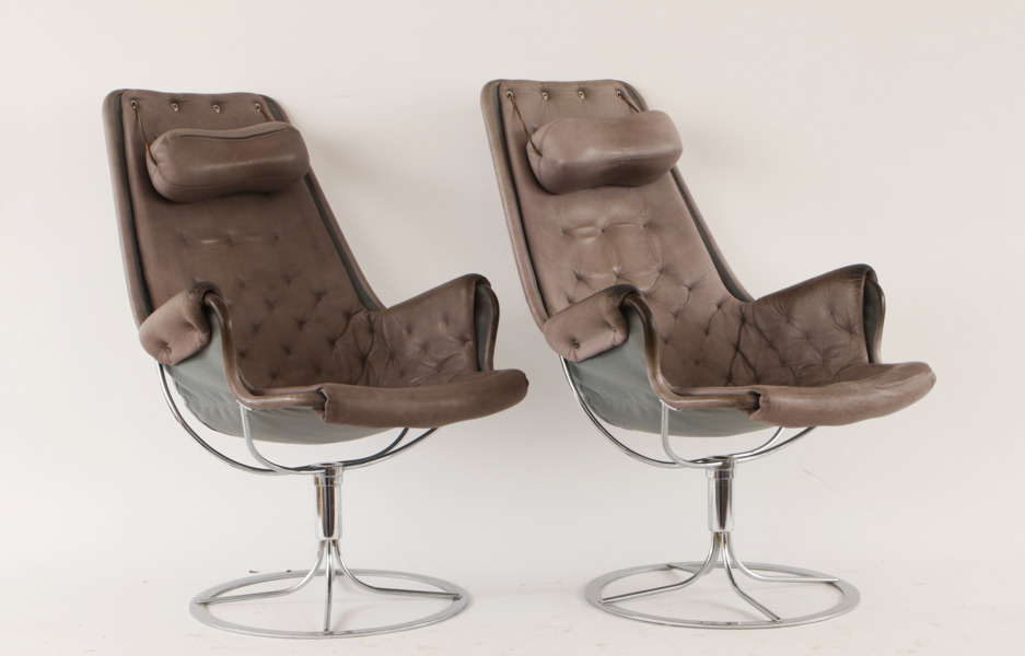 Fåtöljer ett par, "Jetson", Bruno Mathsson för DUX