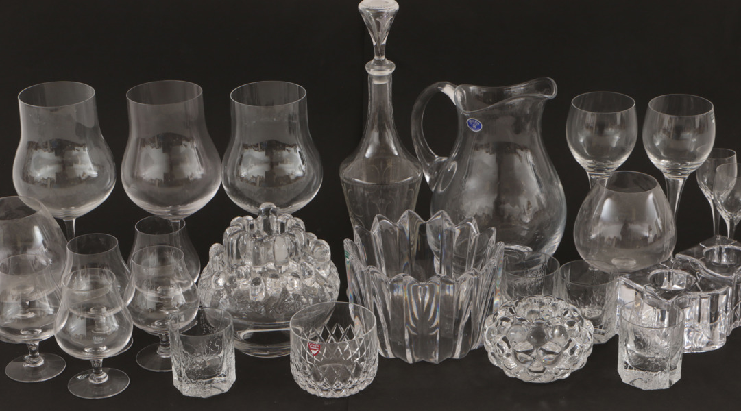 Parti glas och kristall