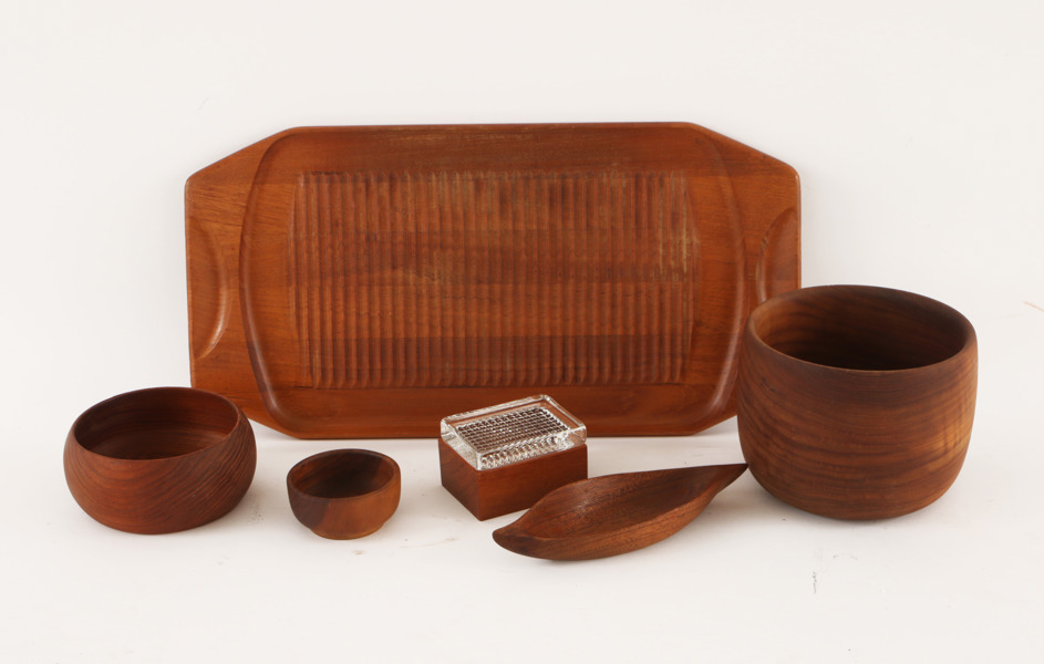 Teak 6 delar, bl.a. Carl Holmberg