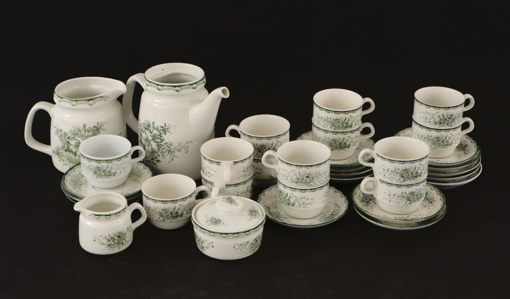 Kaffeservis, "Grön Anna", Rörstrand