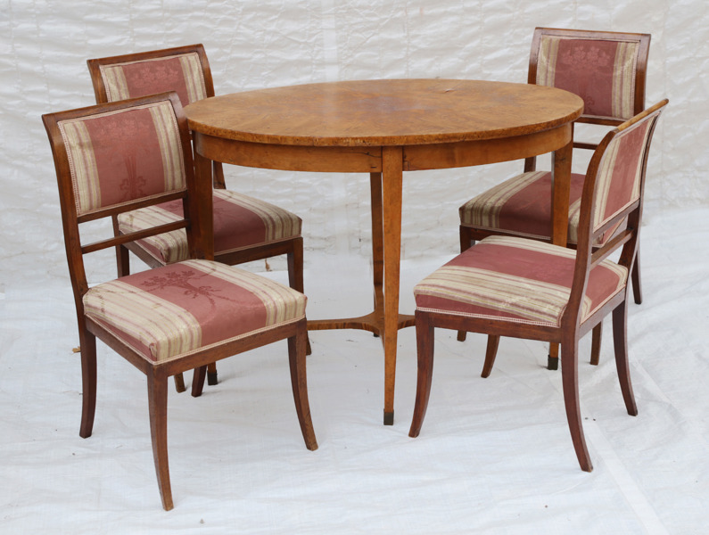 Salongsmöbel 5 delar, Karl Johan, 1800-tal