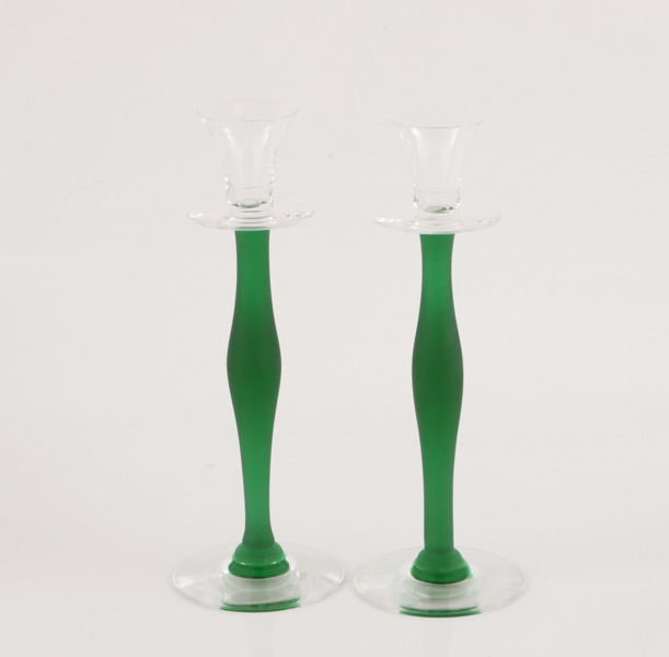 Ljusstakar ett par, "Celeste", Ann Nilsson för Orrefors