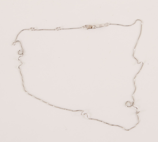 Halsband i 18k vitguld