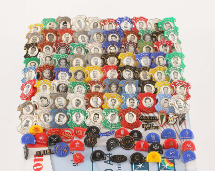 Parti pins och märken, rörande motorcyklar