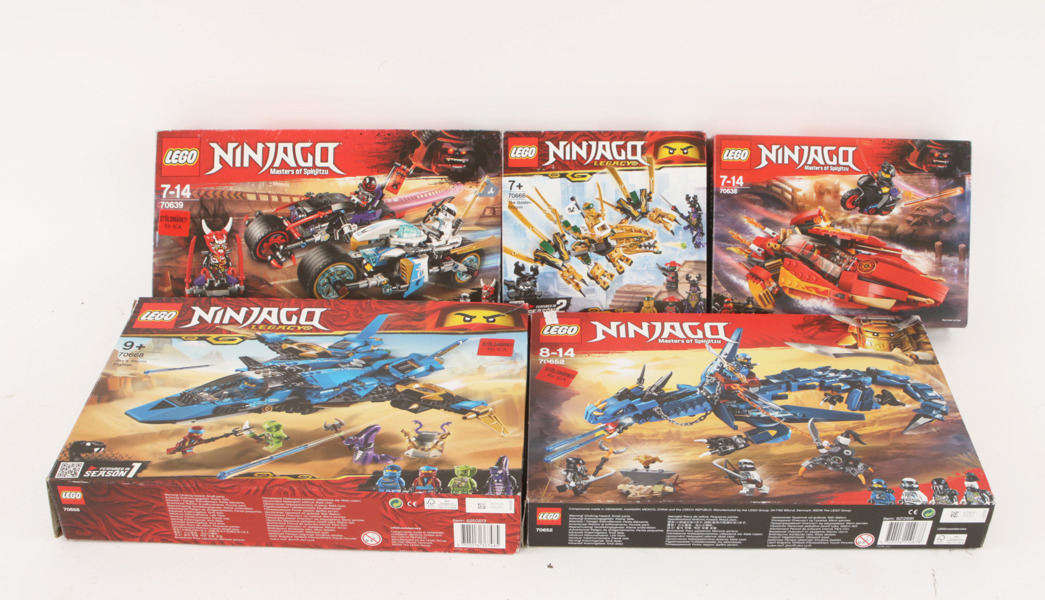 Kartonger med LEGO 5st, Ninjago