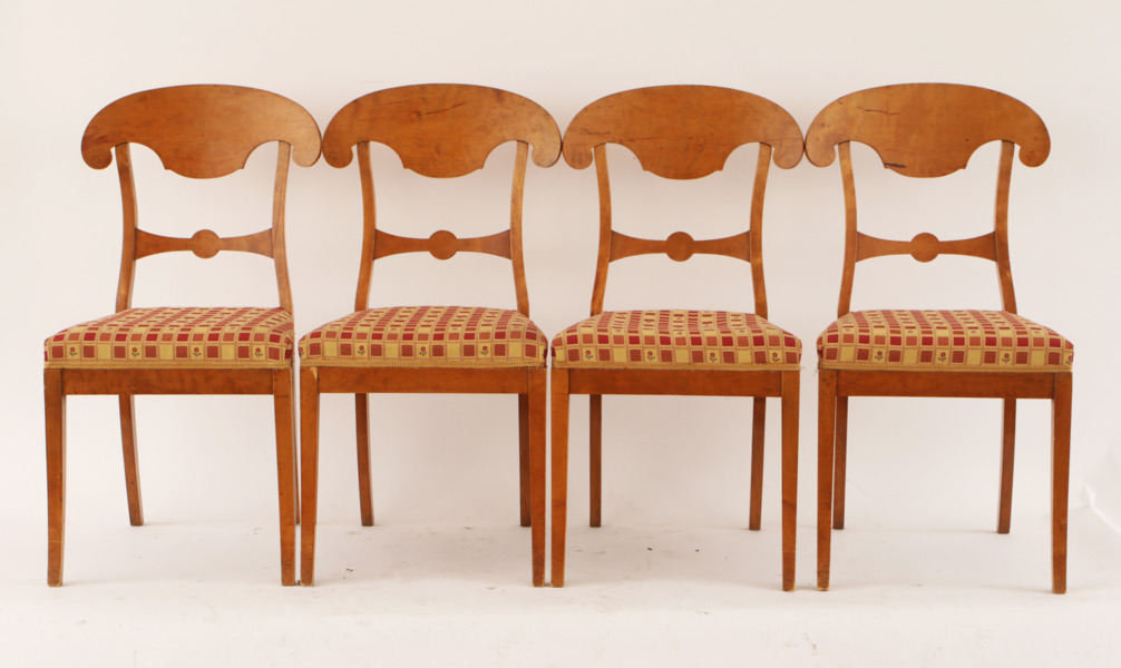 Stolar 4st, Karl Johan stil, 1800-tal