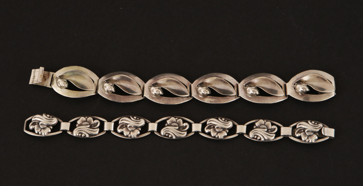 Armband 2st, silver, 1950/60-tal